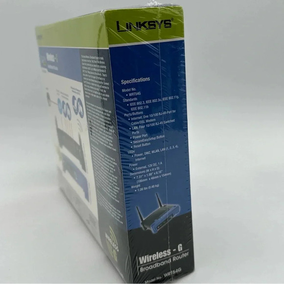 Linksys Wireless-G 2.4 Ghz Broadband 4PORT 802.11g Router WRT54GS NEW SEALED - Picture 6 of 6